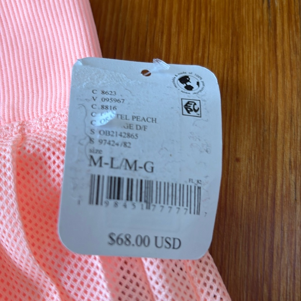 FP Movement Free People FP Women's Rally Ruffle Mini Skirt M/L peach pink new - Picture 6 of 8
